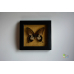 Бабочка Парусник Мемнон в рамке с натуральной замшей  - Papilio Lowii/Memnon (лат.) 